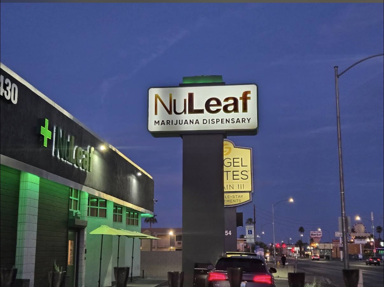 NuLeaf Las Vegas dispensary on Twain Avenue near the Las Vegas Strip
